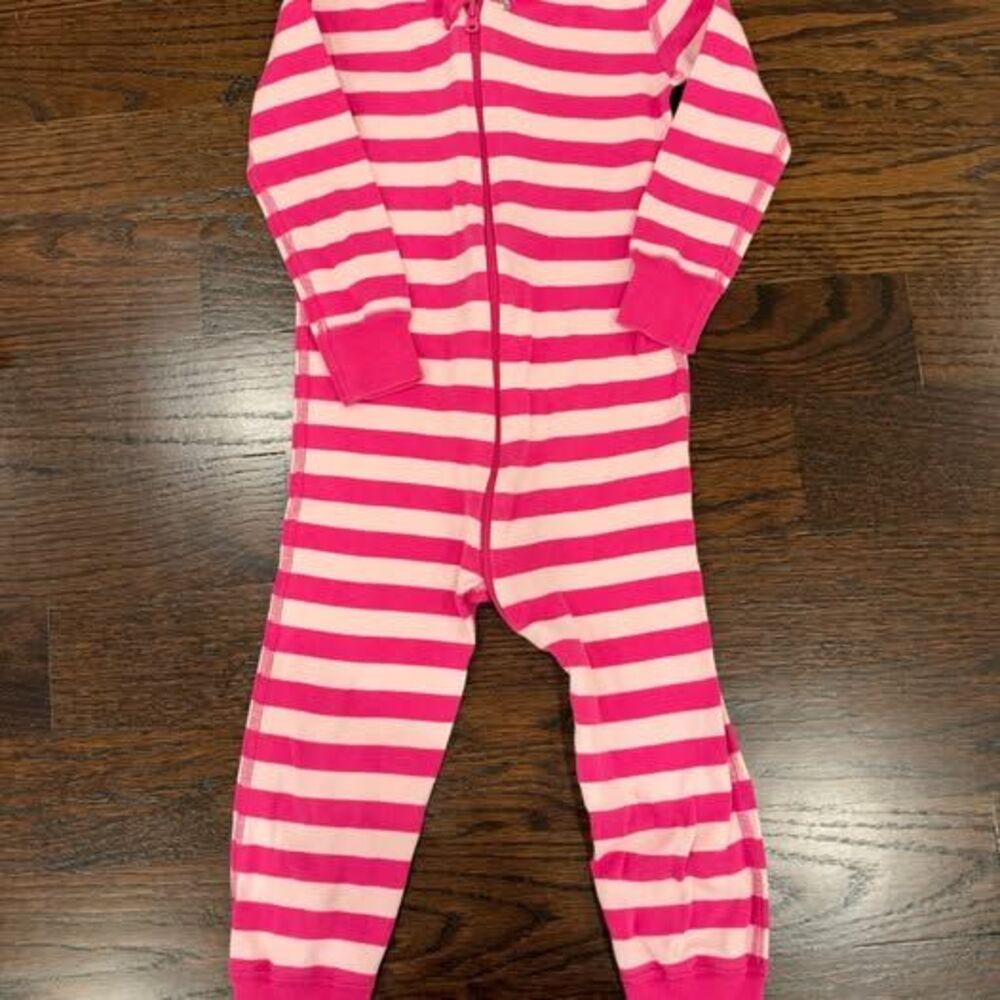 Hanna Andersson Organic Cotton Striped Sleeper 3T